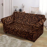 Coffee Bean Pattern Loveseat Couch Slipcover