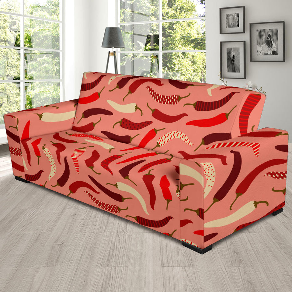 Beautiful Chili Peppers Pattern Sofa Slipcover