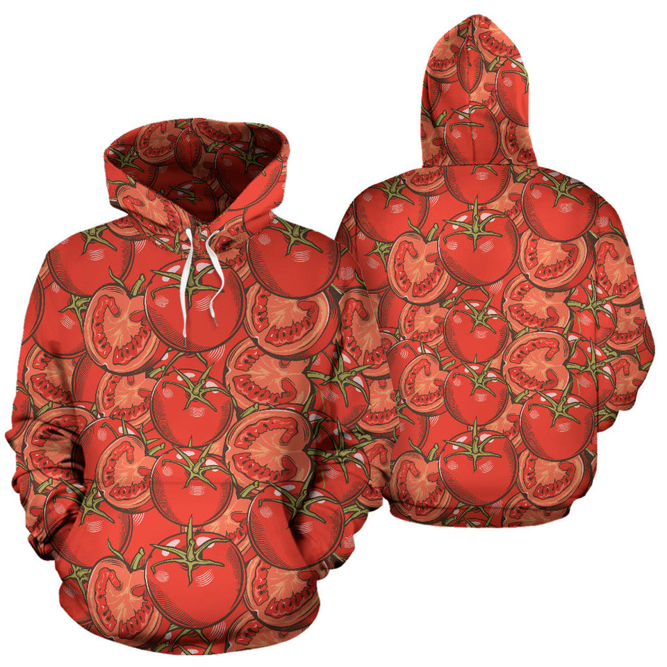Red Tomato Pattern Men Women Pullover Hoodie