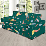 Kangaroo Leaves Pattern Sofa Slipcover