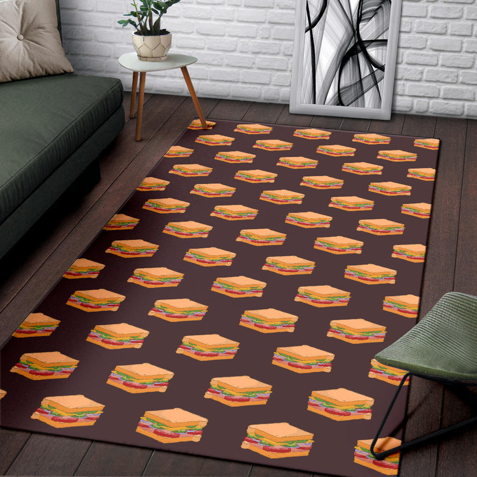 Sandwich Pattern Print Design 04 Area Rug