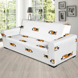 Cute Beagle Dog Sleeping Pattern Sofa Slipcover