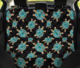 Sea Turtle Blue Stone Pattern Dog Car Seat Covers