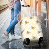 Bee Honeycomb Seamless Design Pattern Luggage Covers