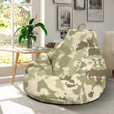 Light Green Camo Camouflage Pattern Bean Bag Cover