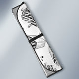 Hand Drawn French Fries Pattern Car Sun Shade