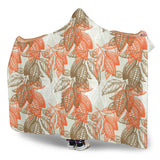 Cocoa Beans Cocoa Tree Pattern Hooded Blanket