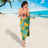 Banana Palm Leaves Pattern Background Sarong