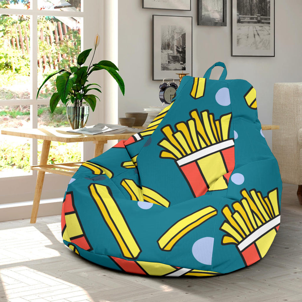 French Fries Red Paper Box Pattern Bean Bag Cover