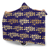 Beautiful Japanese Fan Pattern Hooded Blanket