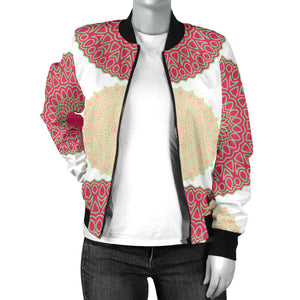 Circle Indian Pattern Women'S Bomber Jacket