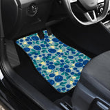 Blueberry Design Pattern Front And Back Car Mats