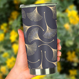 Gold Ginkgo Leaves Tumbler