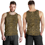Snake skin pattern Men Tank Top