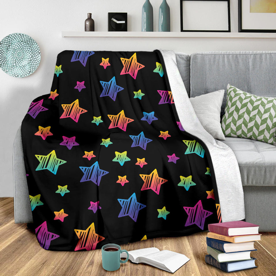 Colorful Star Pattern Premium Blanket