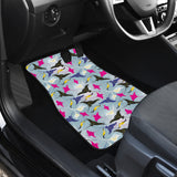 Stingray Pattern Print Design 01 Front Car Mats