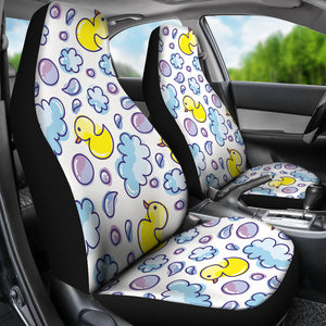 Duck Toy Pattern Print Design 01 Universal Fit Car Seat Covers
