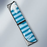 Starfish Blue Blackground Car Sun Shade