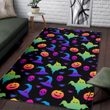 Colorful Halloween Background Area Rug