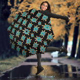 Sea Turtle Blue Stone Pattern Umbrella