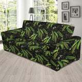 Green Peas Pattern Print Design 02 Sofa Slipcover