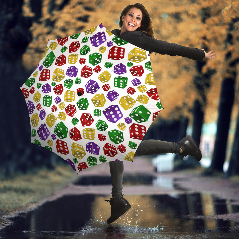 Dice Pattern Print Design 03 Umbrella