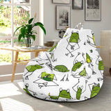 Sketch Funny Frog Pattern Bean Bag Cover
