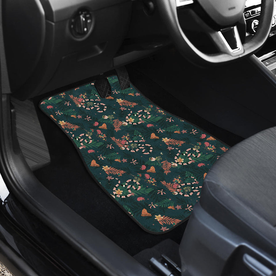 Snake Forest Pattern Front Car Mats