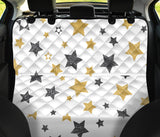 Hand Drawn Gold Black Star Pattern Dog Car Seat Covers