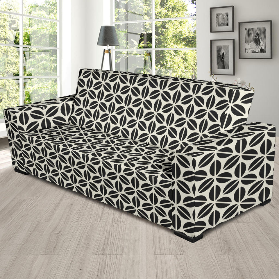 Coffee Bean Abstract Modern Pattern Sofa Slipcover