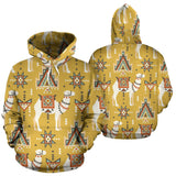 Camels Ethnic Motif Pattern Men Women Pullover Hoodie