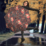 Fox Leaves Mushroom Pattern Umbrella