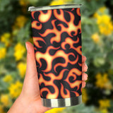 Fire Flame Dark Pattern Tumbler