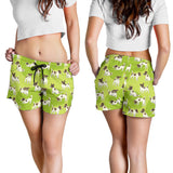 Jack Russel Pattern Print Design 01 Women Shorts