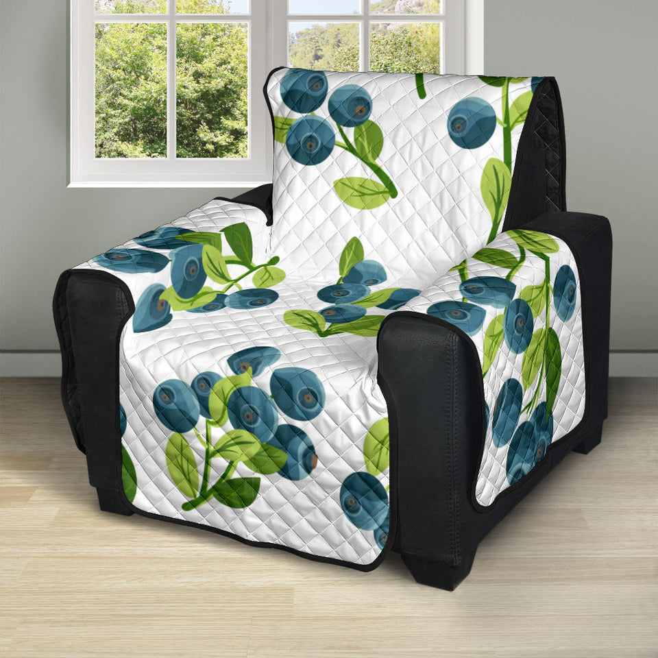 blueberry white background Recliner Cover Protector