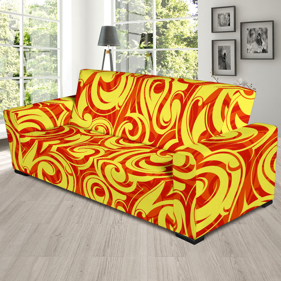 Fire Flame Design Pattern Sofa Slipcover