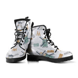 Windmill Pattern Leather Boots
