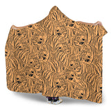 Bengal Tigers Pattern Hooded Blanket