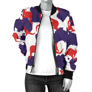 Kangaroo Australian Pattern Women'S Bomber Jacket