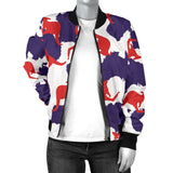 Kangaroo Australian Pattern Women'S Bomber Jacket