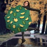 Durian Pattern Green Background Umbrella