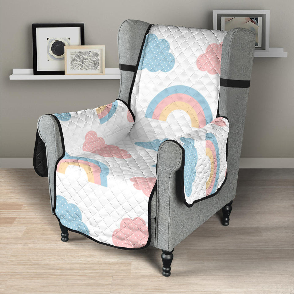 Cute rainbow clound pattern Chair Cover Protector