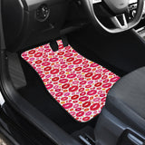 Lips Pattern Print Design 01 Front Car Mats