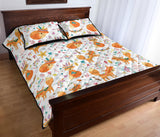 cute tribal fox pattern Quilt Bed Set