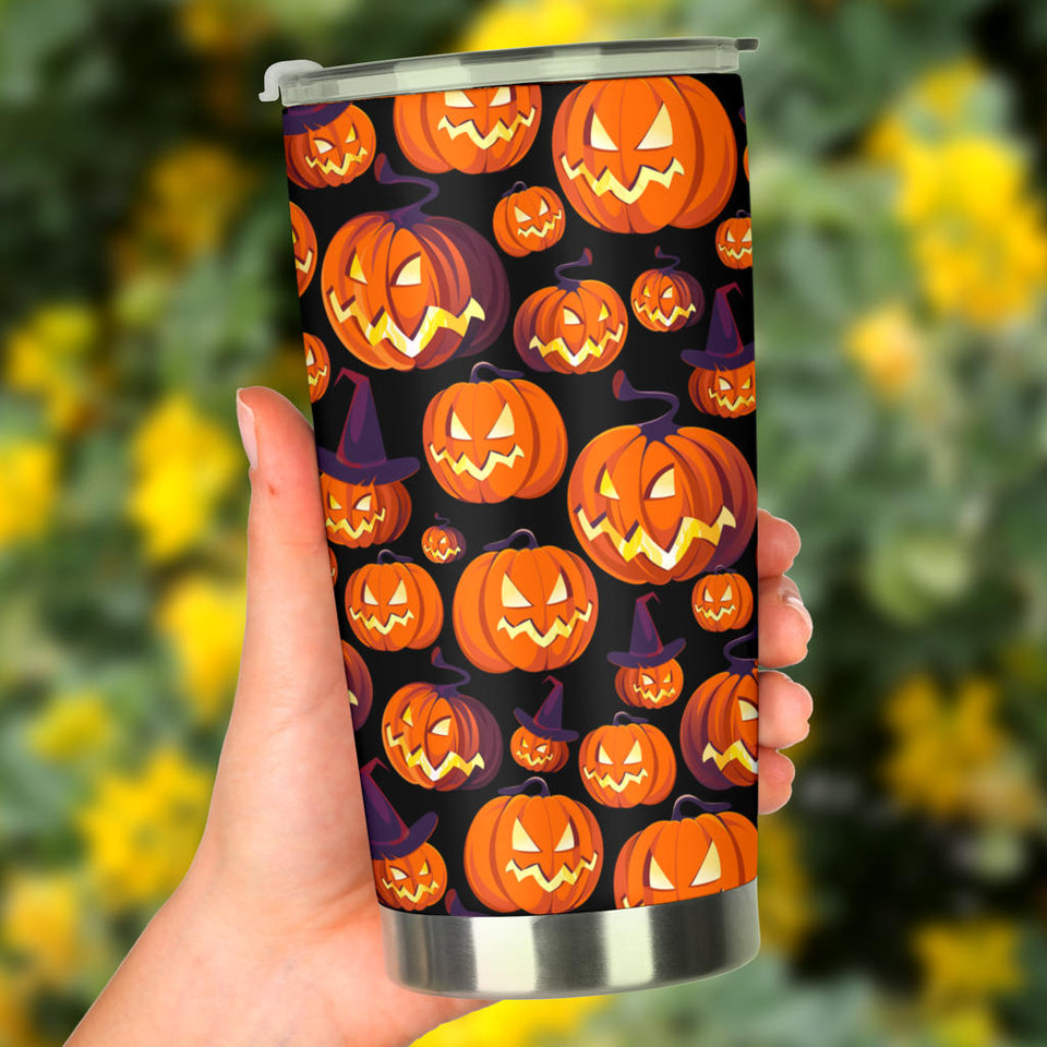 Halloween Pumpkin Pattern Tumbler