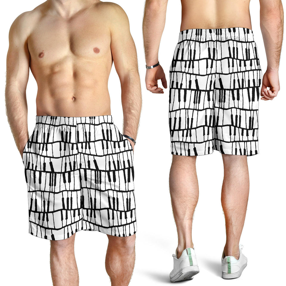 Piano Pattern Print Design 03 Men Shorts