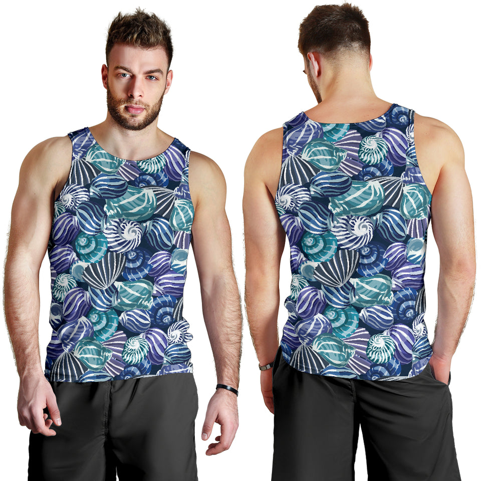 Shell design pattern Men Tank Top
