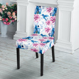 Hummingbird Pattern Print Design 02 Dining Chair Slipcover