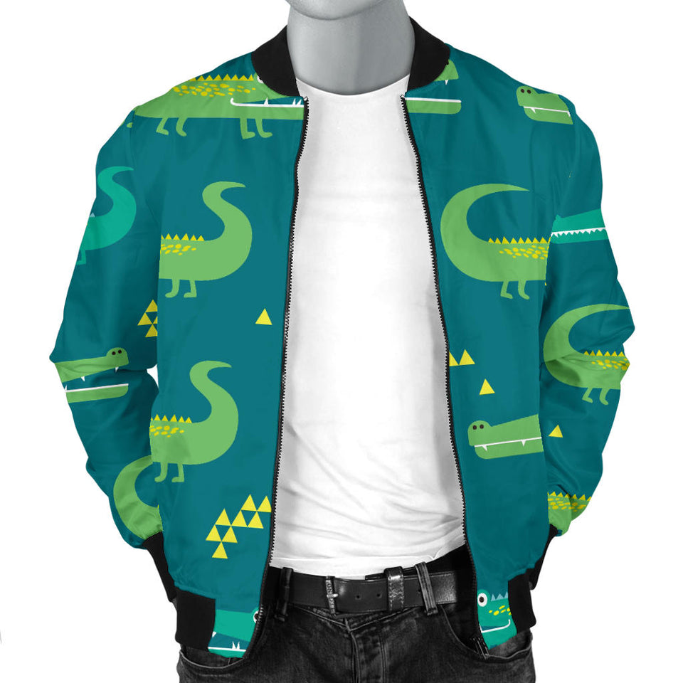 Crocodile Pattern Men'S Bomber Jacket