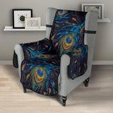 Beautiful peacock feather pattern Chair Cover Protector